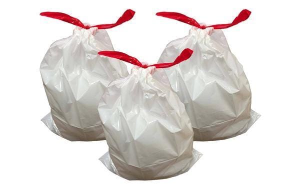 2.6 Gallon Trash Bags - White Trash Bags Garbage - Rebaid
